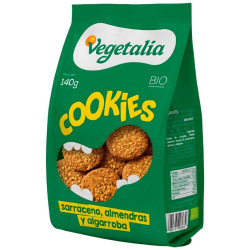 COOKIES SARRACENO, ALMENDRAS Y ALGARROBA BIO 140G VEGETALIA