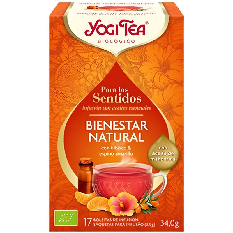 PARA LOS SENTIDOS BIENESTAR NATURAL 17 FILTROS YOGI TEA