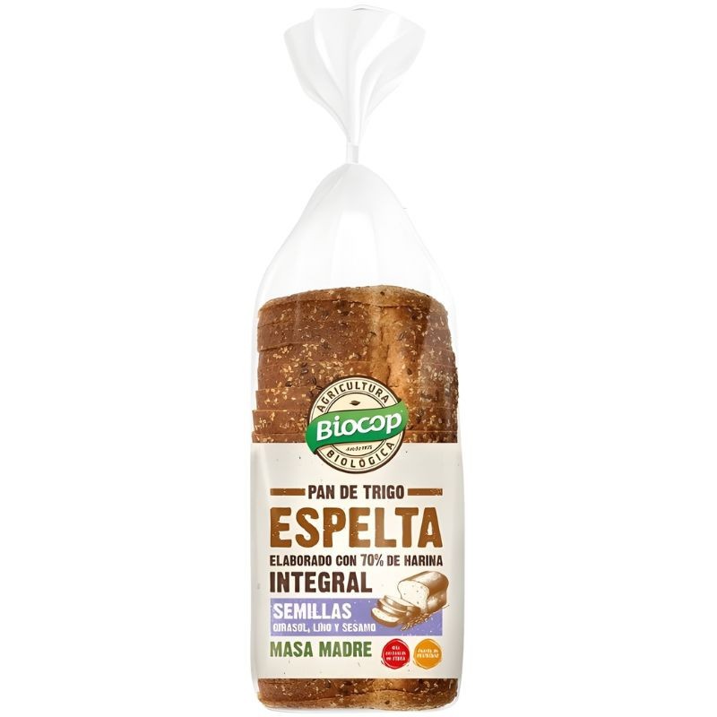 PAN MOLDE DE ESPELTA Y SEMILLAS 400Gr. BIOCOP
