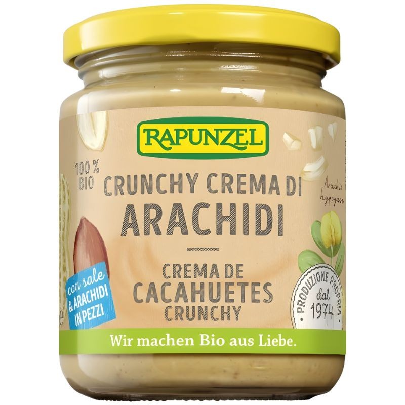 CREMA DE CACAHUETE CRUNCHY CON SAL 250Gr. RAPUNZEL