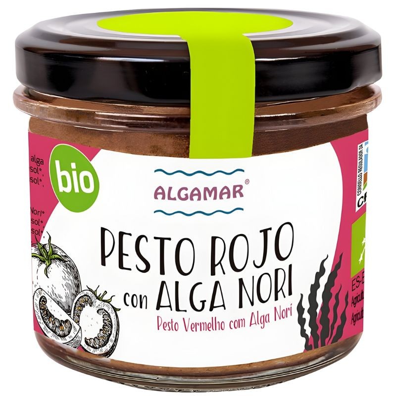 PESTO ROJO CON ALGA NORI 100G ALGAMAR