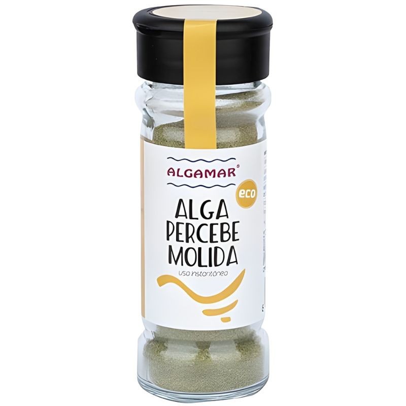 ALGA PERCEBE MOLIDA EN TARRO DE VIDRIO ESPECIERO 45G ALGAMAR