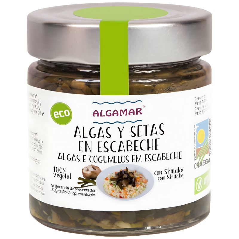 ALGAS Y SETAS EN ESCABECHE 160G ALGAMAR