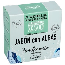 JABÓN CORPORAL SÓLIDO CON ALGAS TONIFICANTE 100G ALGAMAR