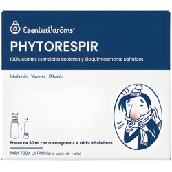 PHYTORESPIR 30Ml. + 4 STICKS INHALADORES ESENTIAL AROMS