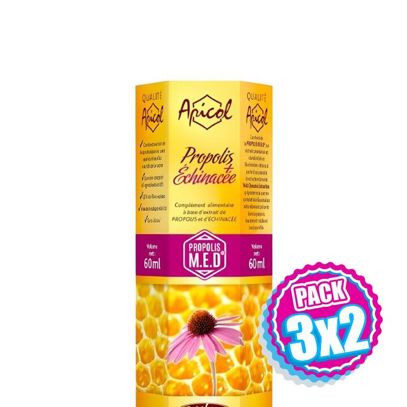 Pack 3x2 EXTRACTO DE PRÓPOLIS Y ECHINACEA 60ML APICOL - TONGIL