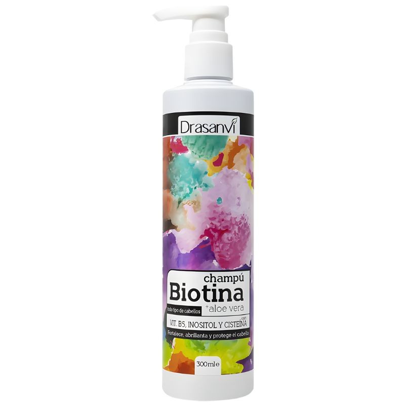 CHAMPÚ DE BIOTINA Y ALOE VERA 300ML DRASANVI