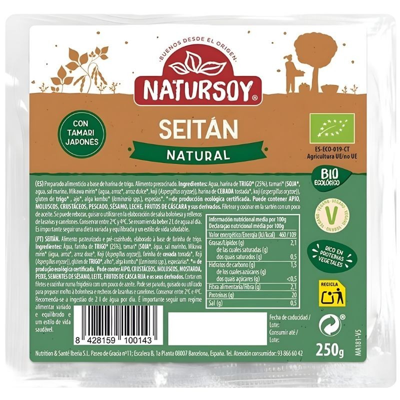 SEITAN 250Gr. NATURSOY