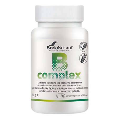 B-COMPLEX 30 COMPRIMIDOS SORIA NATURAL