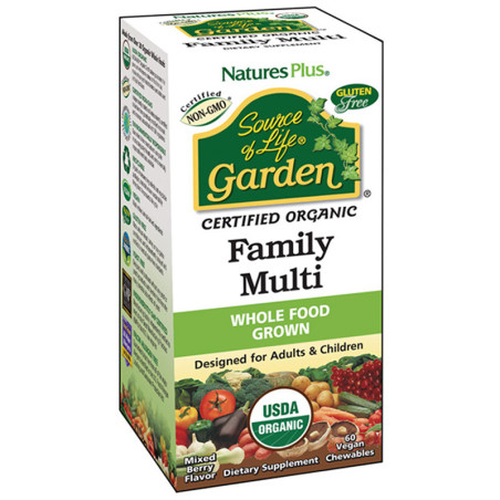 GARDEN FAMILY MULTI 60 COMPRIMIDOS MASTICABLES. NATURE´S PLUS