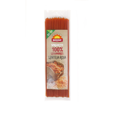 SPAGUETTI DE LENTEJA ROJA 250Gr. BIOGRA