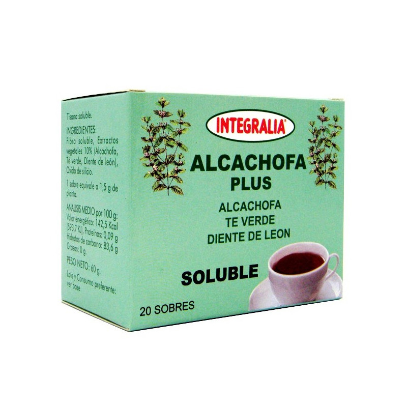 ALCACHOFA PLUS SOLUBLE 20 SOBRES INTEGRALIA