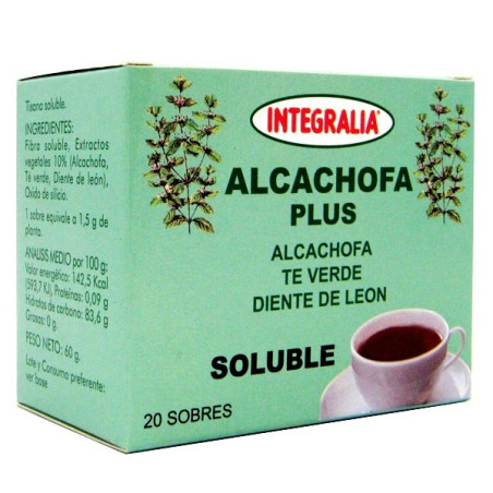 ALCACHOFA PLUS SOLUBLE 20 SOBRES INTEGRALIA