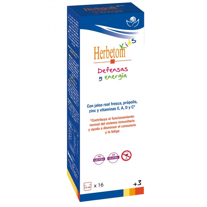 HERBETOM KIDS DEFENSAS Y ENERGIA 250Ml. HERBETOM