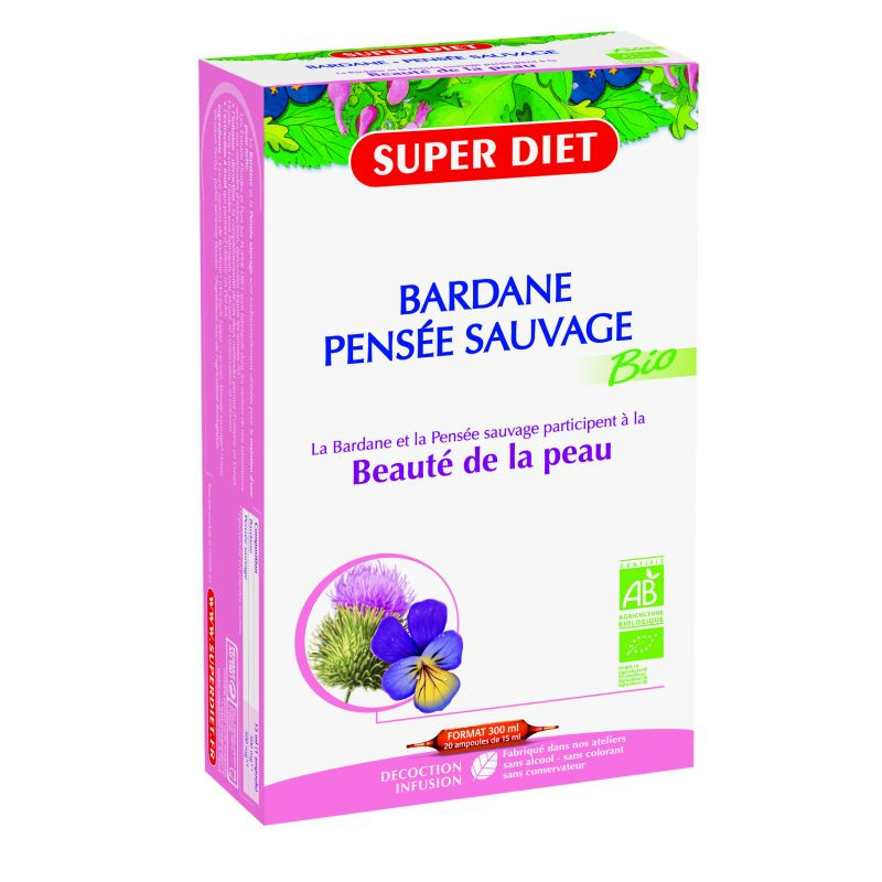 BARDANA PENSAMIENTO SALVAJE BIO 20 AMPOLLAS SUPER DIET