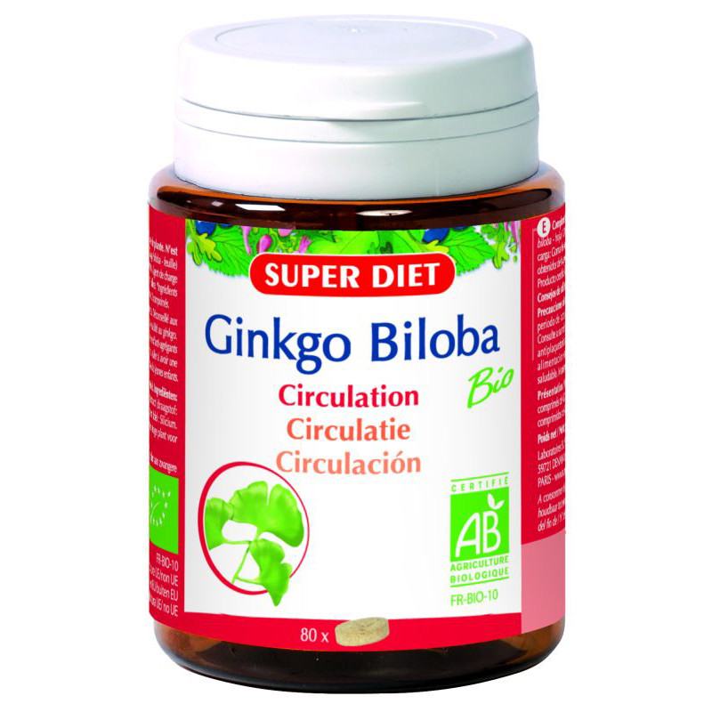 GINKGO BILOBA BIO 80 COMPRIMIDOS SUPER DIET