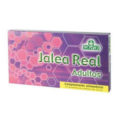 JALEA REAL ADULTOS 10 AMPOLLAS DE PLASTICO DE 10Ml. SOTYA