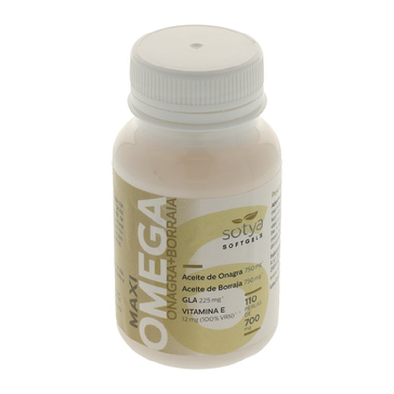 MAXI OMEGA ONAGRA Y BORRAJA 110 PERLAS DE 500Mg. SOTYA