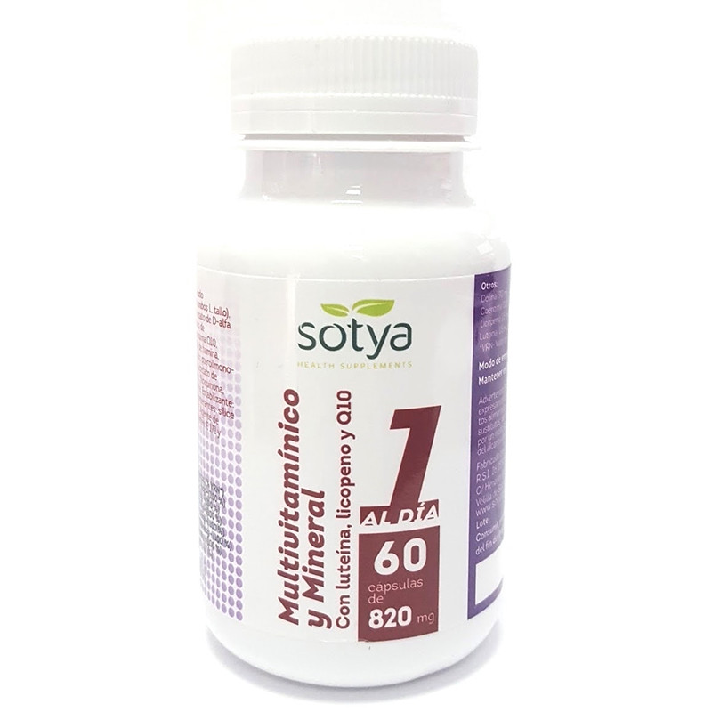 MULTIVITAMINICO Y MINERAL 60 CAPSULAS DE 820Mg. SOTYA