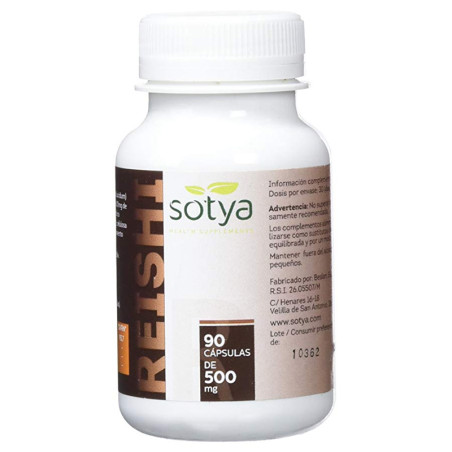 REISHI EXTRACTO 90 CAPSULAS VEGETALES DE 500Mg. SOTYA