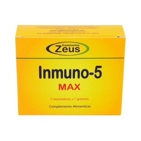 INMUNO 5 MAX 7 SOBRES ZEUS