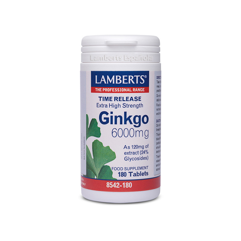 GINKGO BILOBA 6.000Mg. 180 TABLETAS LAMBERTS