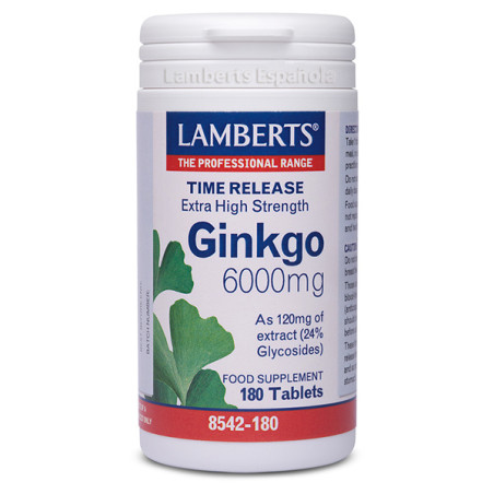 GINKGO BILOBA 6.000Mg. 180 TABLETAS LAMBERTS