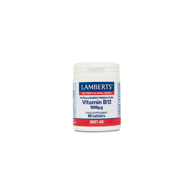 VITAMINA B12 1.000µg. 60 TABLETAS LAMBERTS