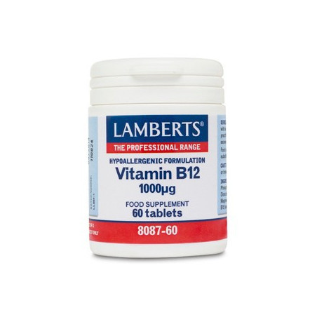 VITAMINA B12 1.000µg. 60 TABLETAS LAMBERTS