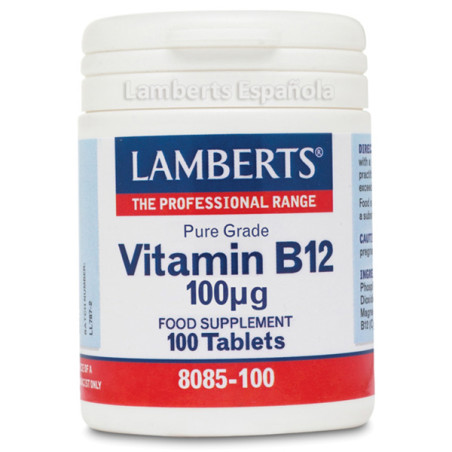 VITAMINA B12 100µg. 100 TABLETAS LAMBERTS