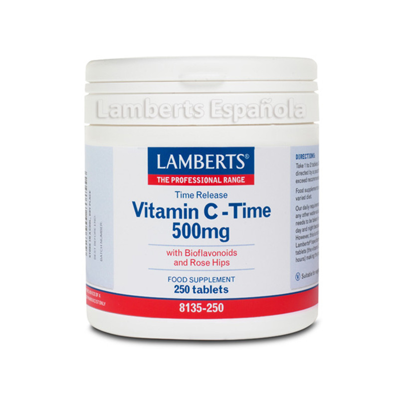 VITAMINA C 500Mg. LIBERACION SOSTENIDA 250 TABLETAS LAMBERTS