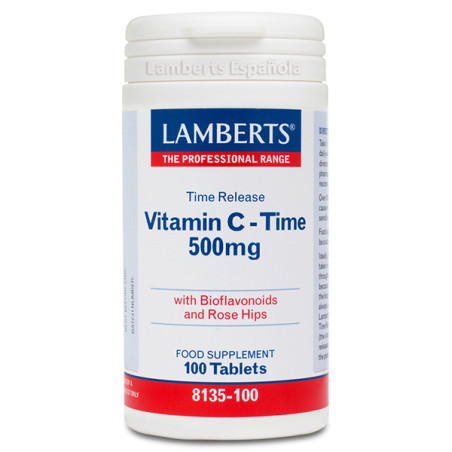 VITAMINA C 500Mg. LIBERACION SOSTENIDA 100 TABLETAS LAMBERTS