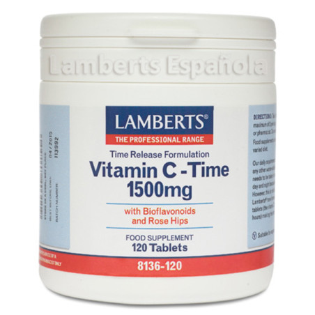 VITAMINA C 1.500Mg. LIBERACION SOSTENIDA 120 TABLETAS LAMBERTS