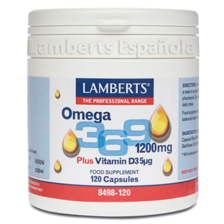 OMEGA 3, 6 y 9 120 CAPSULAS LAMBERTS