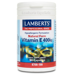 VITAMINA E NATURAL  400UI 180 CAPSULAS LAMBERTS