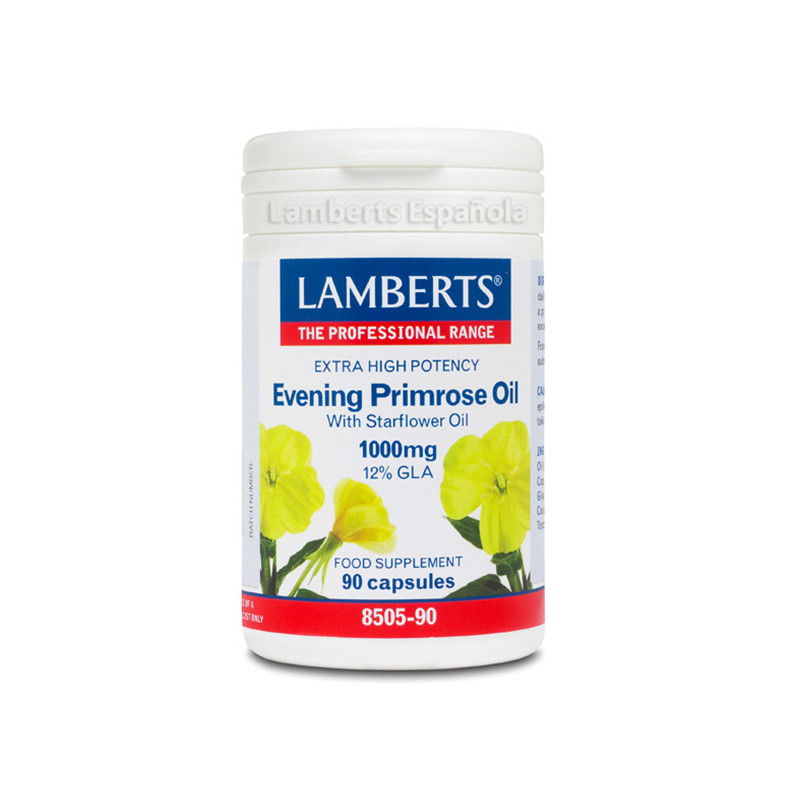 ACEITE DE PRIMULA Y BORRAJA 1000Mg. 90 CAPSULAS LAMBERTS