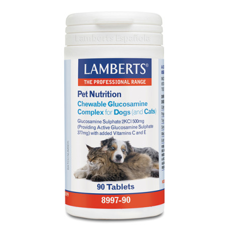 GLUCOSAMINA COMPLEX (PERROS Y GATOS) 90 TABLETAS LAMBERTS