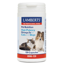 OMEGA 3 ALTA POTENCIA (PERROS Y GATOS) 120 CAPSULAS LAMBERTS