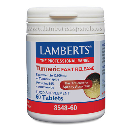 CURCUMA DE LIBERACION RAPIDA 60 TABLETAS LAMBERTS