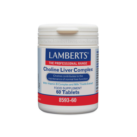 CHOLINE LIVER COMPLEX 60 TABLETAS LAMBERTS