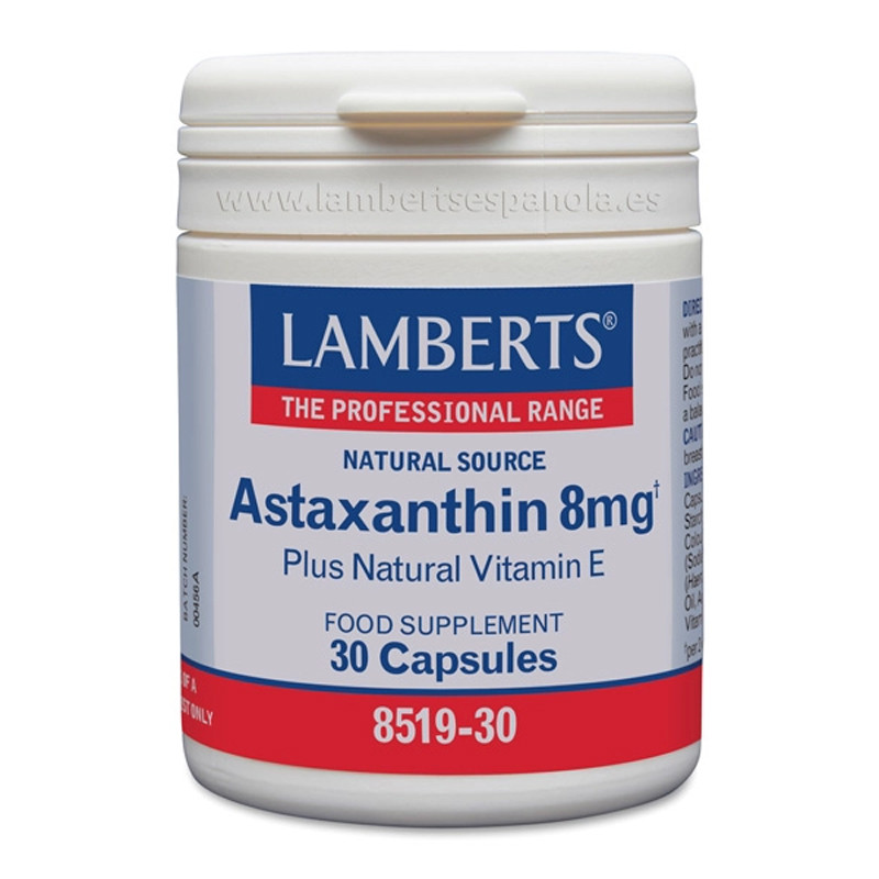 ASTAXANTINA CON VITAMINA E 30 CAPSULAS LAMBERTS