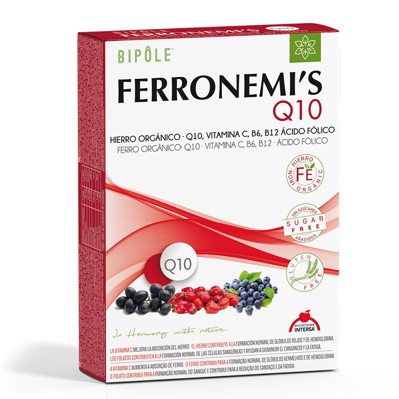 FERRONEMIS Q10 20 AMPOLLAS INTERSA