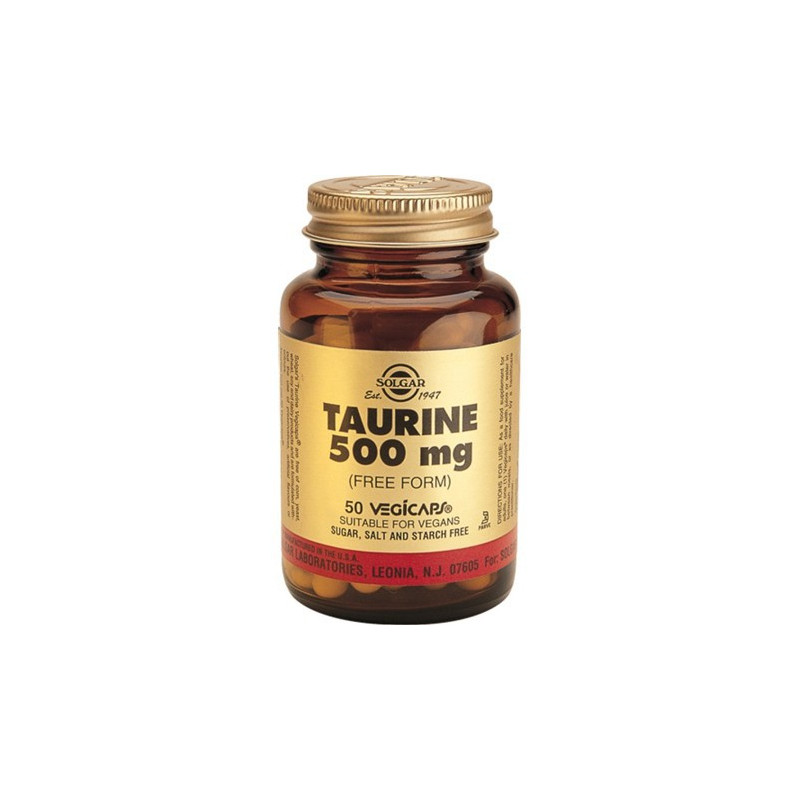 TAURINA 50 CAPSULAS VEGETALES SOLGAR