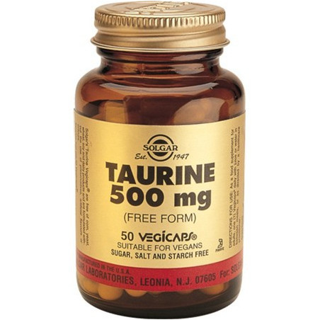 TAURINA 50 CAPSULAS VEGETALES SOLGAR