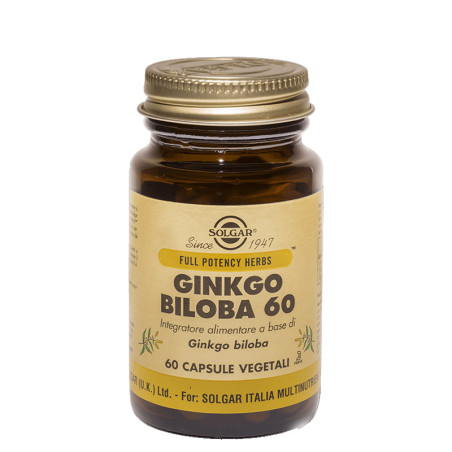 GINKGO 60 CAPSULAS VEGETALES SOLGAR