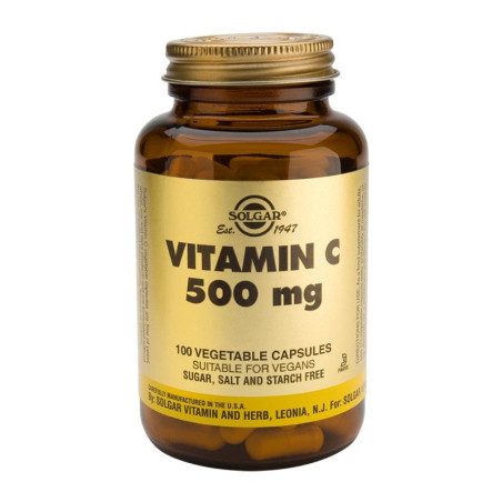 VITAMINA C 500 MG 100 CAPSULAS VEGETALES SOLGAR