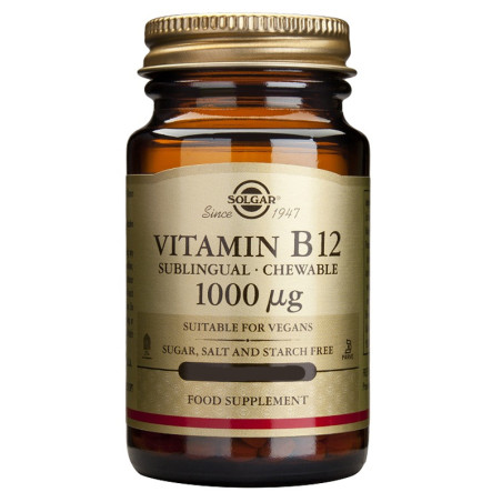 VITAMINA B12 1.000Mcg. (CIANOCOBALAMINA) 100 CAPSULAS SOLGAR