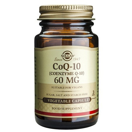 COENZIMA CoQ-10 60 MG EN ACEITE 30 CAPSULAS VEGETALES SOLGAR