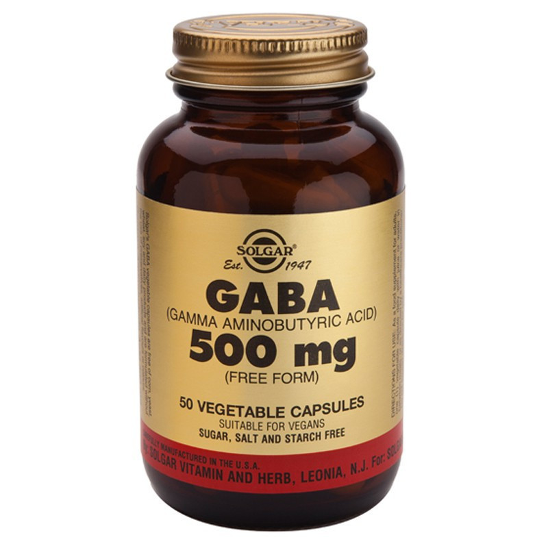 GABA 50 CAPSULAS VEGETALES SOLGAR