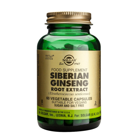 GINSENG SIBERIANO RAIZ 60 CAPSULAS SOLGAR